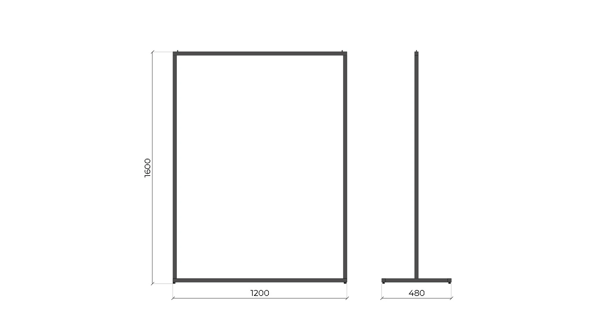 Вешало Т1-1200х480х1600-25