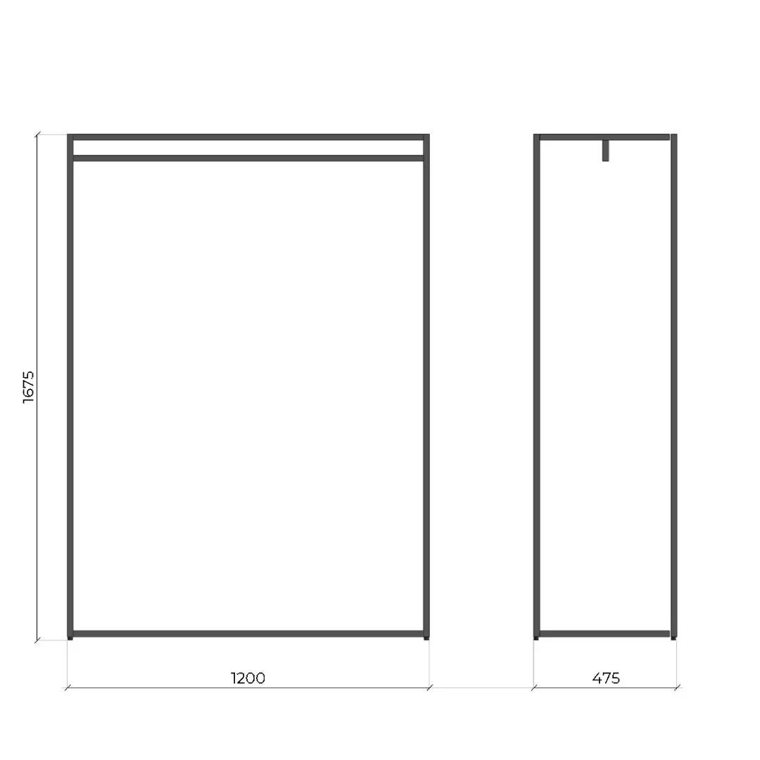 Вешало Т2-1200х480х1675-20