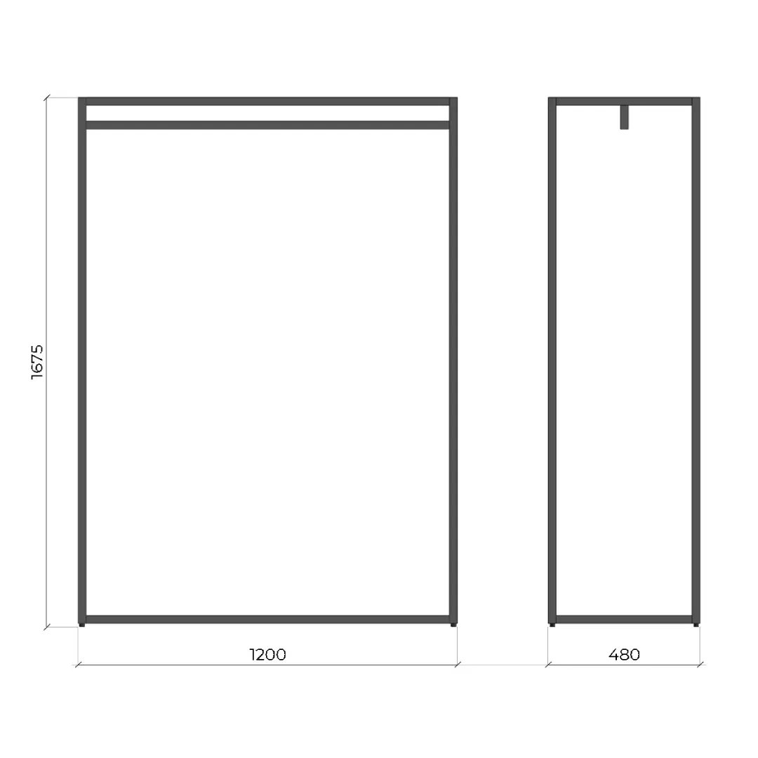 Вешало Т2-1200х480х1675-25