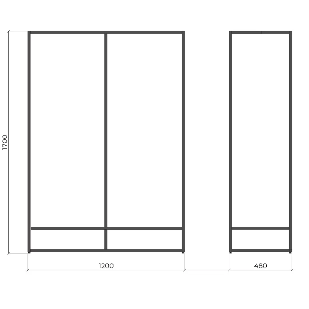 Вешало Т3-1200х480х1700-20